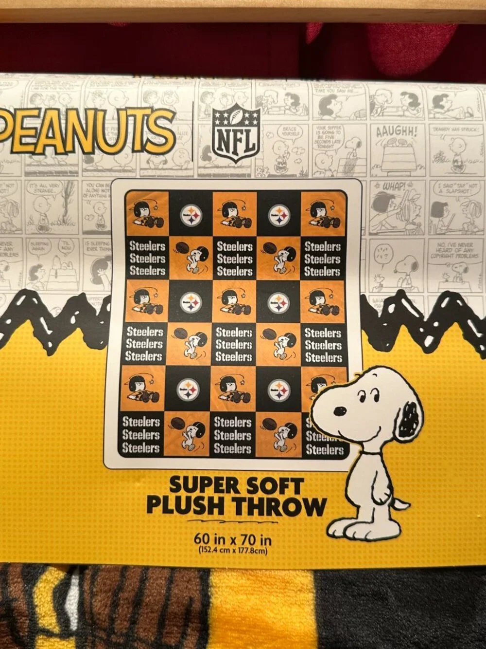 Peanuts NFL Pittsburgh Steelers Snoopy 60